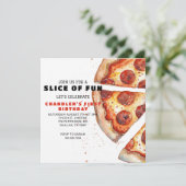 Invitation Anniversaire de la Pizza (Debout devant)
