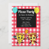 Invitation Anniversaire de la Pizza (Devant)