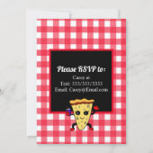 Invitation Anniversaire de la Pizza (Dos)