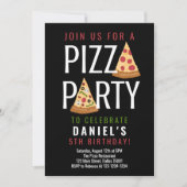 Invitation Anniversaire de la Pizza (Devant)