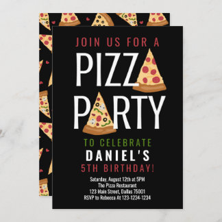 Invitation Anniversaire de la Pizza
