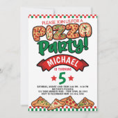 Invitation Anniversaire de la Pizza (Devant)