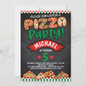 Invitation Anniversaire de la Pizza (Devant)