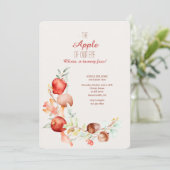 Invitation Anniversaire de la pomme (Debout devant)