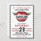 Invitation Anniversaire de la pomme (Devant)