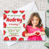 Invitation Anniversaire de la pomme avec photo