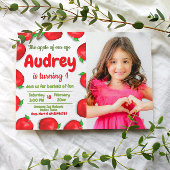 Invitation Anniversaire de la pomme avec photo