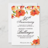 Invitation Anniversaire de la Poppée Dorée d'Été (Devant)