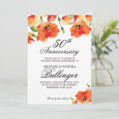 Invitation Anniversaire de la Poppée Dorée d'Été (Debout devant)