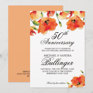 Invitation Anniversaire de la Poppée Dorée d'Été