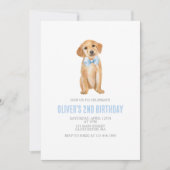 Invitation Anniversaire de la preppie chienne (Devant)
