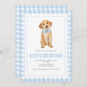 Invitation Anniversaire de la preppie chienne (Devant / Derrière)