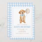 Invitation Anniversaire de la preppie chienne (Devant / Derrière)