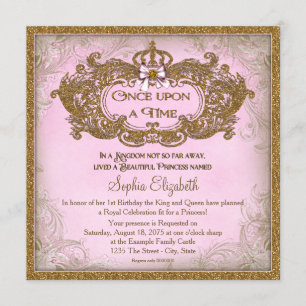 Invitation Anniversaire de la princesse