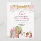 Invitation Anniversaire de la princesse (Devant / Derrière)