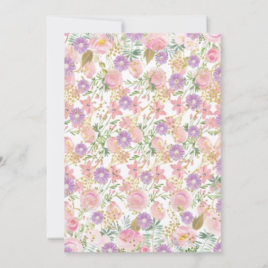 Invitation Anniversaire de la princesse (Dos)