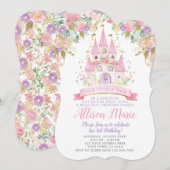 Invitation Anniversaire de la princesse (Devant / Derrière)