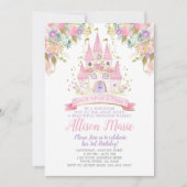 Invitation Anniversaire de la princesse (Devant)