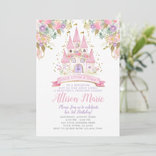 Invitation Anniversaire de la princesse (Debout devant)
