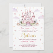 Invitation Anniversaire de la princesse (Devant)