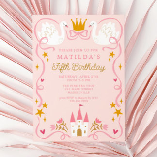 Invitation Anniversaire de la princesse de Swan