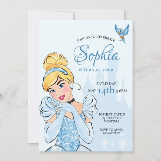 Invitation Anniversaire de la princesse, fête royale (Devant)