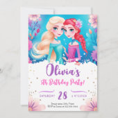 Invitation Anniversaire de la princesse magique Pastel (Devant)