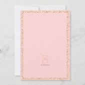 Invitation Anniversaire de la princesse magique - rose (Dos)