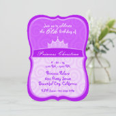 Invitation Anniversaire de la princesse pourpre (Debout devant)