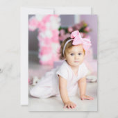 Invitation Anniversaire de la princesse rose (Dos)