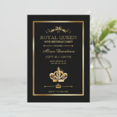 Invitation Anniversaire de la reine royale (Debout devant)