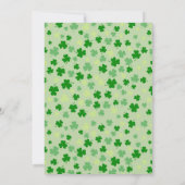 Invitation Anniversaire de la Saint-Patrick 1 an (Dos)