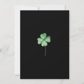Invitation Anniversaire de la Saint-Patrick Trèfle Irlandais (Dos)