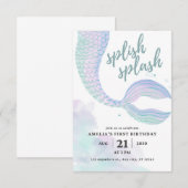 Invitation Anniversaire de la Sirène (Devant / Derrière)