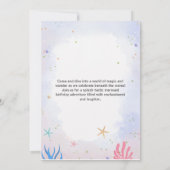 Invitation Anniversaire de la sirène magique (Dos)