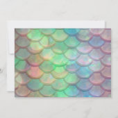 Invitation Anniversaire de la sirène personnalisée (Dos)