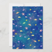 Invitation Anniversaire de la Sirène sous le Sea Redhead Pool (Dos)