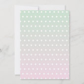 Invitation Anniversaire de la Sloth Party Passons au rose (Dos)