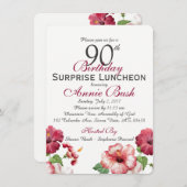 Invitation Anniversaire de la surprise (Devant / Derrière)