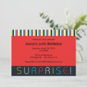 Invitation Anniversaire de la surprise (Debout devant)