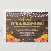 Invitation Anniversaire de la surprise de l'automne de l'aube (Devant)