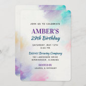 Invitation Anniversaire de la toile peinte (Devant / Derrière)