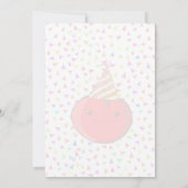 Invitation Anniversaire de la tomate mignonne (Dos)