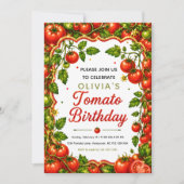 Invitation Anniversaire de la Tomate Rouge (Devant)