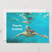 Invitation Anniversaire de la tortue de mer (Devant)