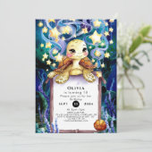 Invitation Anniversaire de la tortue sous-marine mignonne (Debout devant)