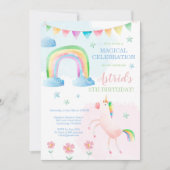 Invitation Anniversaire de la Unicorne, Invitation (Devant)