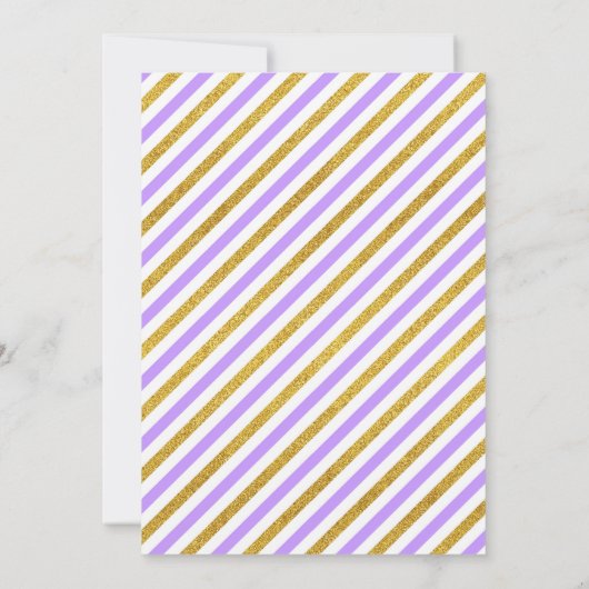 Invitation Anniversaire de la Unicorne - Magique - (Dos)