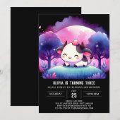 Invitation Anniversaire de la Vache Élégant en Ligne (Devant / Derrière)