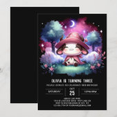 Invitation Anniversaire de la vache-enfant moderne (Devant / Derrière)